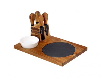 Cryspo Trio Σετ Πλατώ Σερβιρίσματος Τυριών 40x21cm 'Acacia' 28x19εκ. 0100701